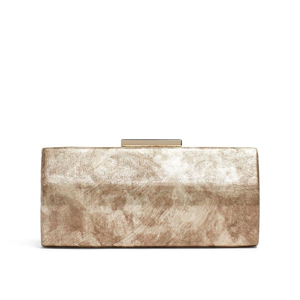 Sondra Roberts Marbleized Metallic Clutch